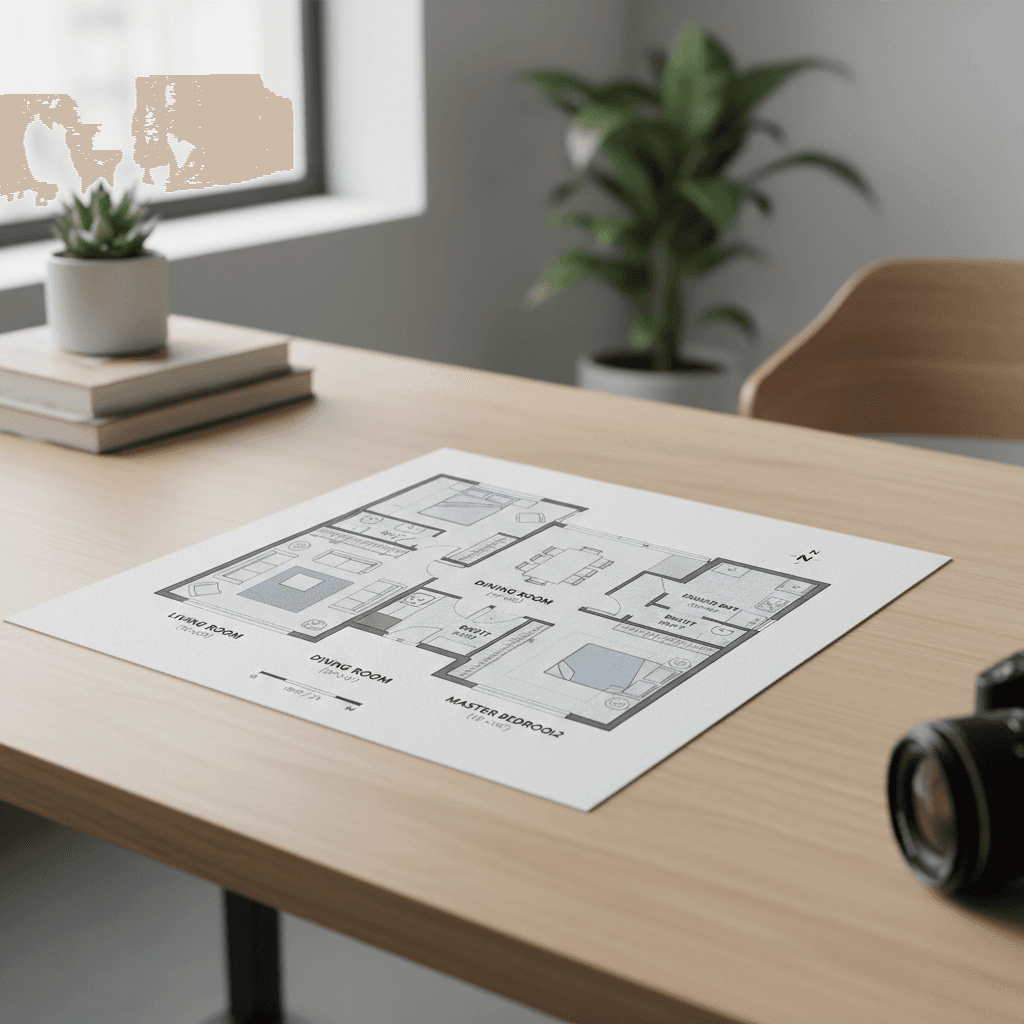 Why are professional floor plans important for real estate listings?
